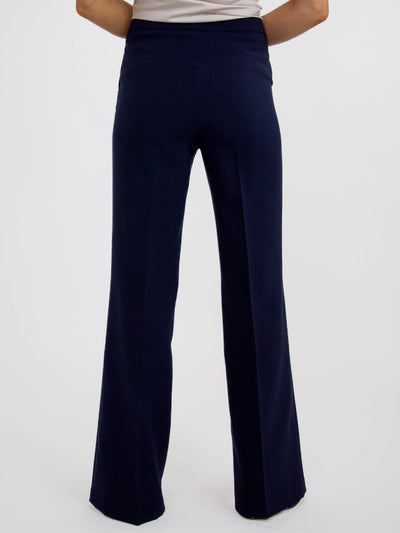 Kate & Pippa Palermo Wide Leg Trousers In Navy-Nicola Ross