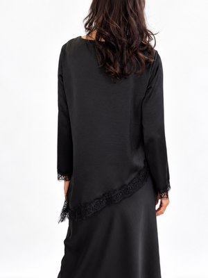 Kate & Pippa Penny Top In Black-Nicola Ross