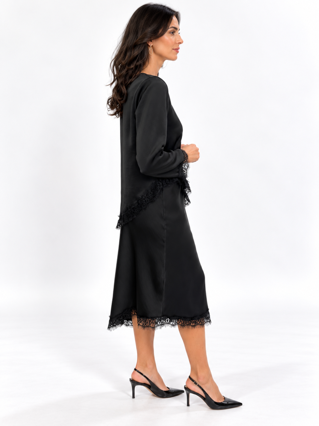 Kate & Pippa Penny Top In Black-Nicola Ross