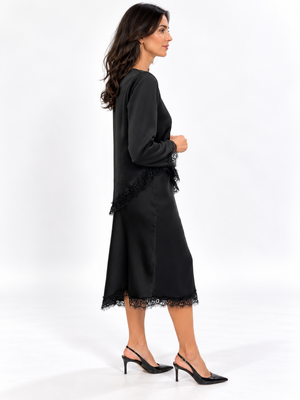 Kate & Pippa Penny Top In Black-Nicola Ross
