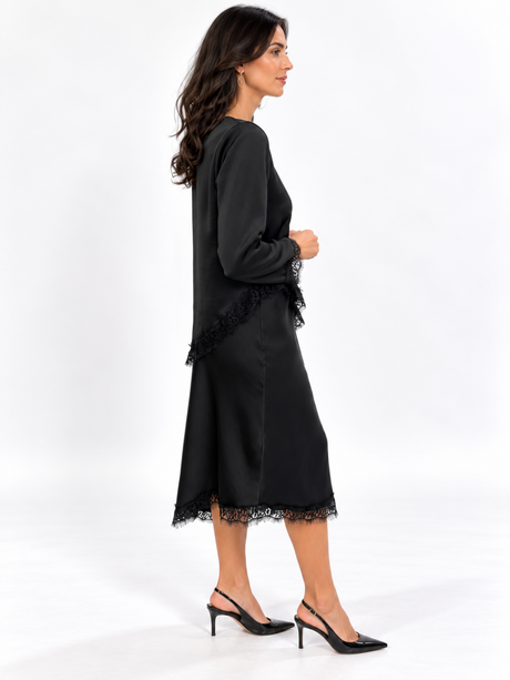 Kate & Pippa Penny Top In Black-Nicola Ross