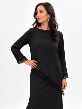 Kate & Pippa Penny Top In Black-Nicola Ross