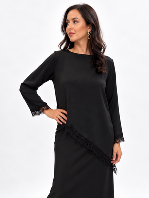 Kate & Pippa Penny Top In Black-Nicola Ross