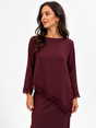 Kate & Pippa Penny Top In Burgundy-Nicola Ross