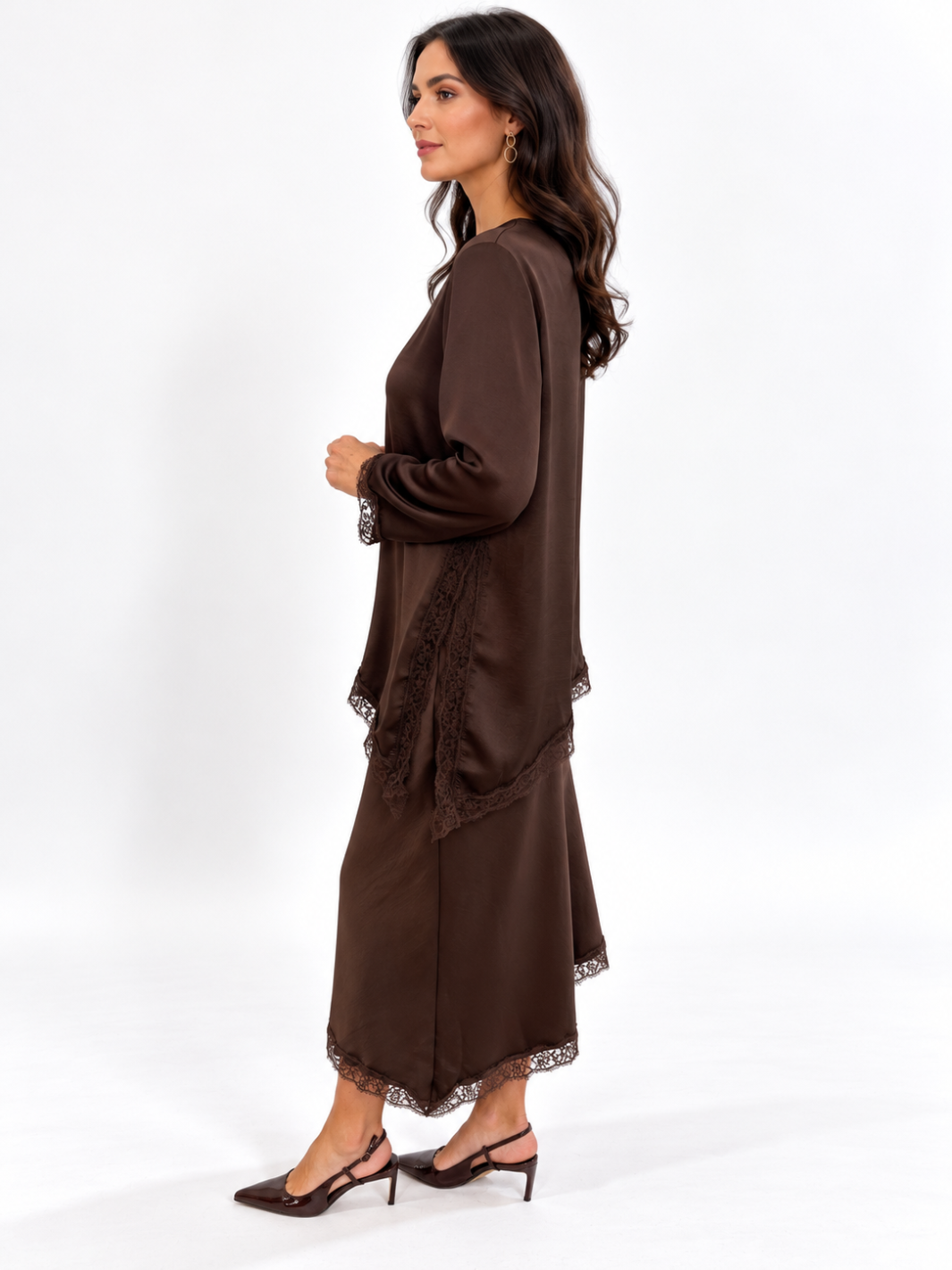 Kate & Pippa Penny Top In Chocolate Brown-Nicola Ross