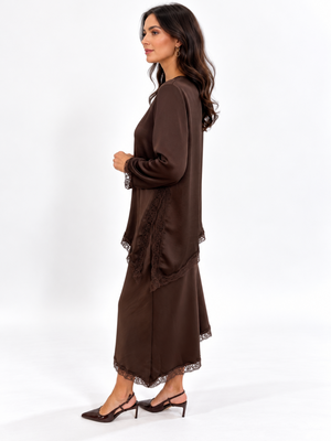 Kate & Pippa Penny Top In Chocolate Brown-Nicola Ross