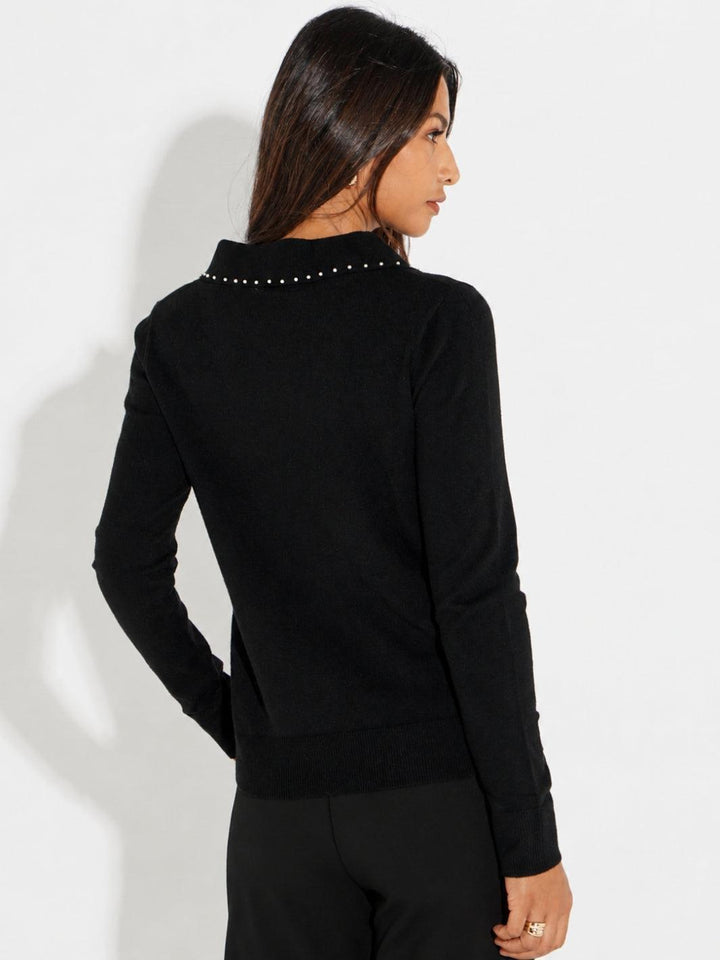 Kate & Pippa Presley Knit Top In Black-Nicola Ross