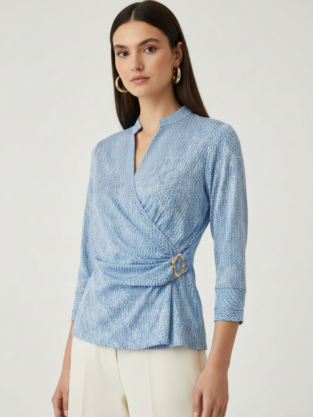 Kate & Pippa Rocco Top In Blue Print – Nicola Ross