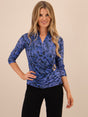 Kate & Pippa Rocco Top In Blue-Nicola Ross