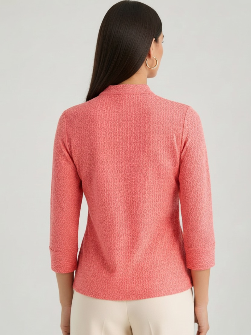 Kate & Pippa Rocco Top In Coral Print-Nicola Ross