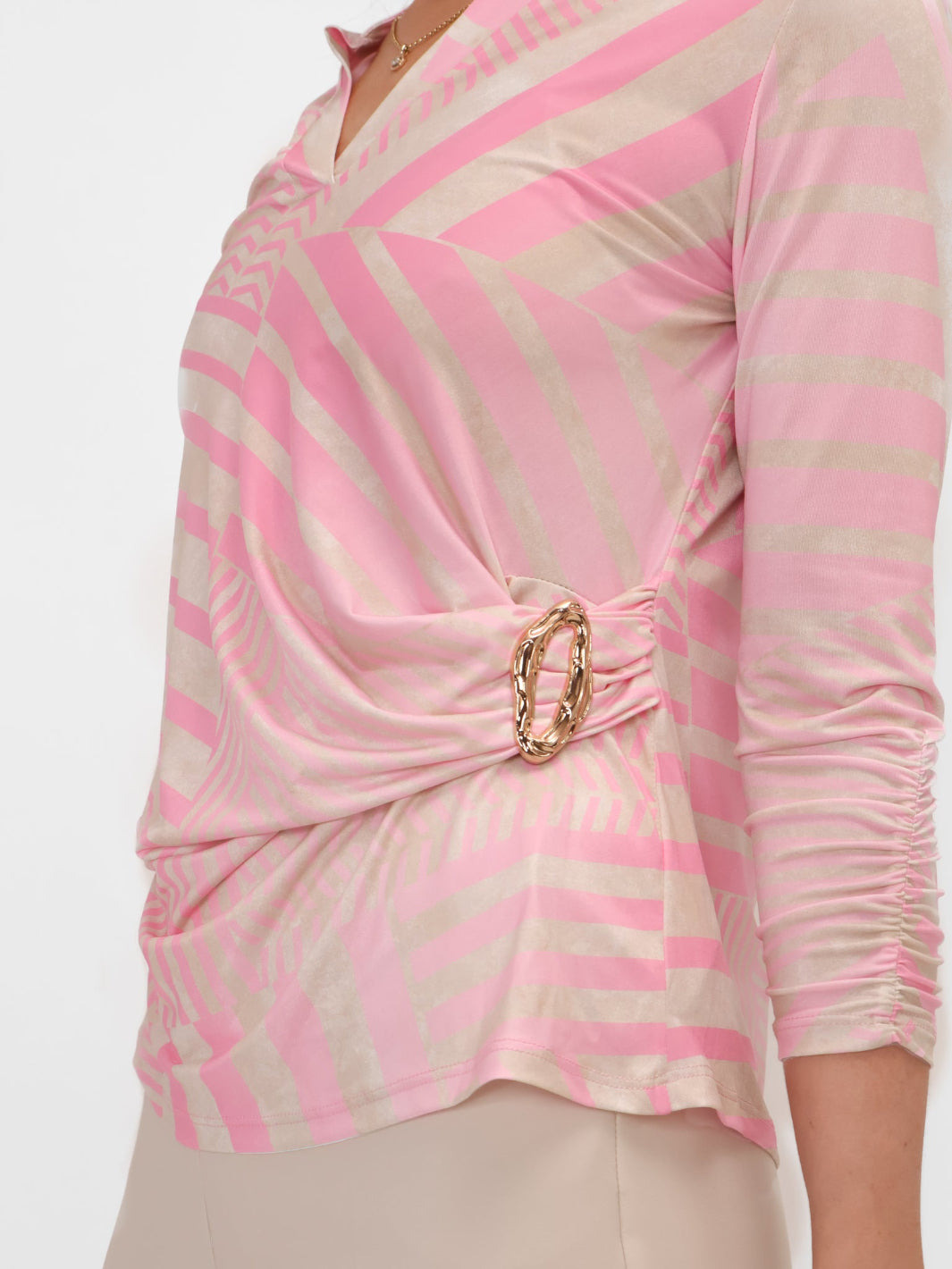 Kate & Pippa Rocco Top In Light Pink-Nicola Ross