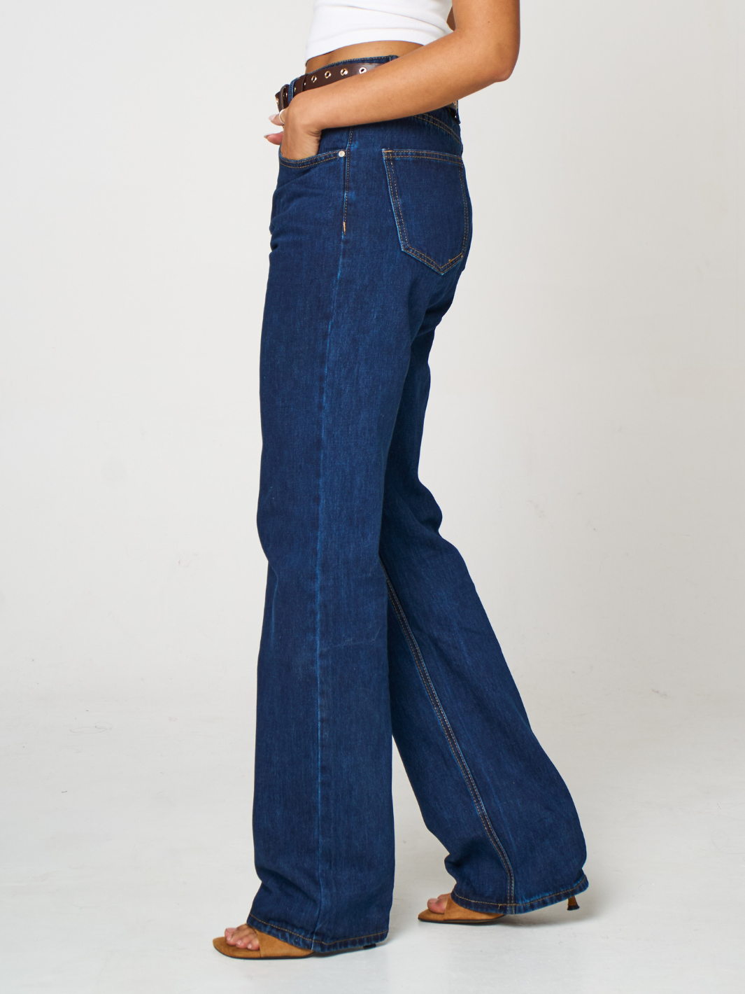 Kate & Pippa Ruby Jeans In Dark Denim Long Leg-Nicola Ross