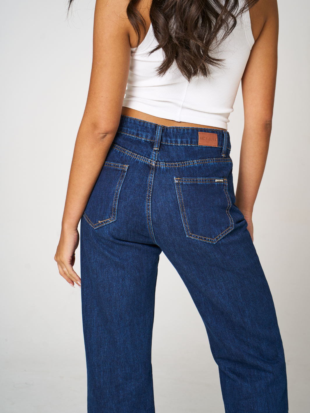 Kate & Pippa Ruby Jeans In Dark Denim Long Leg-Nicola Ross