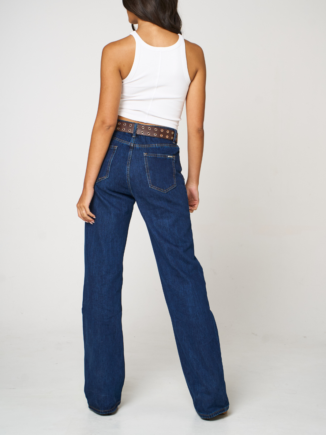 Kate & Pippa Ruby Jeans In Dark Denim Long Leg-Nicola Ross