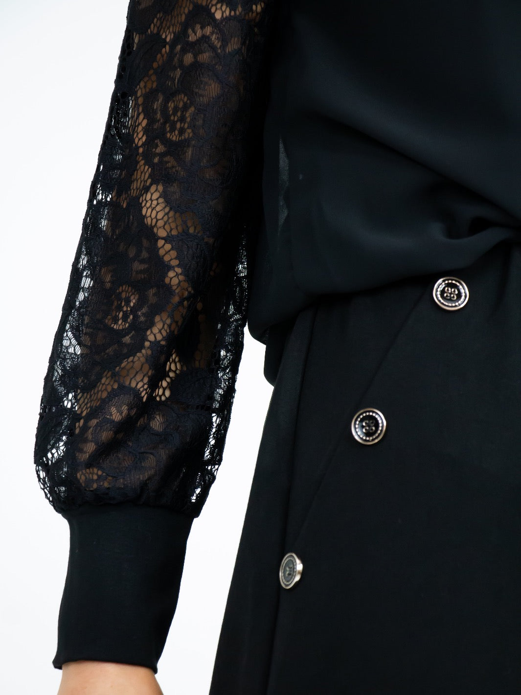 Kate & Pippa Sardinia Button Trousers In Black-Nicola Ross
