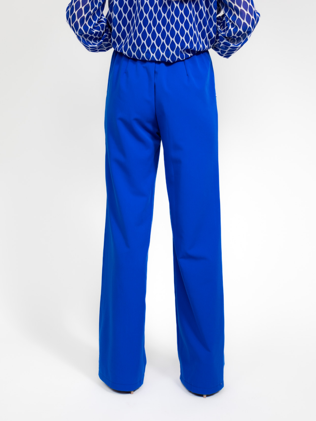 Kate & Pippa Sardinia Button Trousers In Blue-Nicola Ross