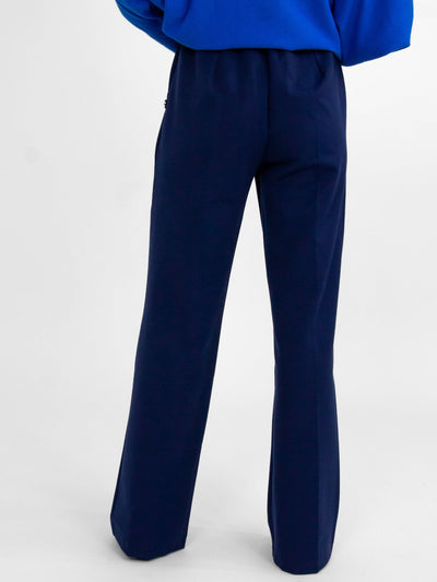 Kate & Pippa Sardinia Button Trousers In Navy-Nicola Ross