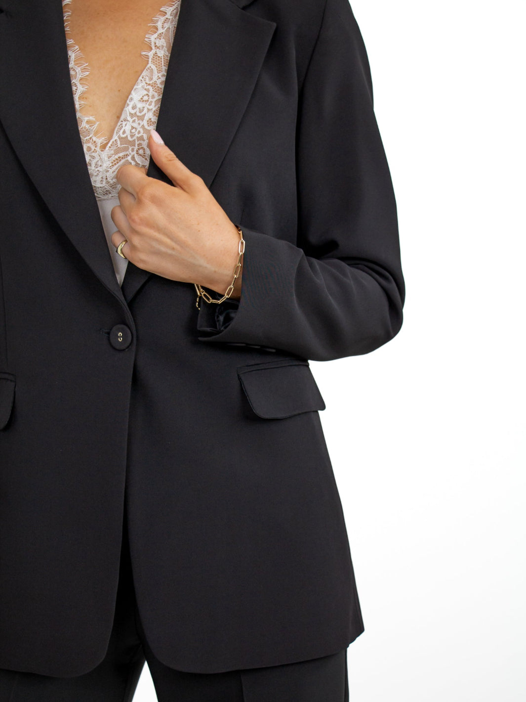 Kate & Pippa Sassari Blazer In Black-Nicola Ross