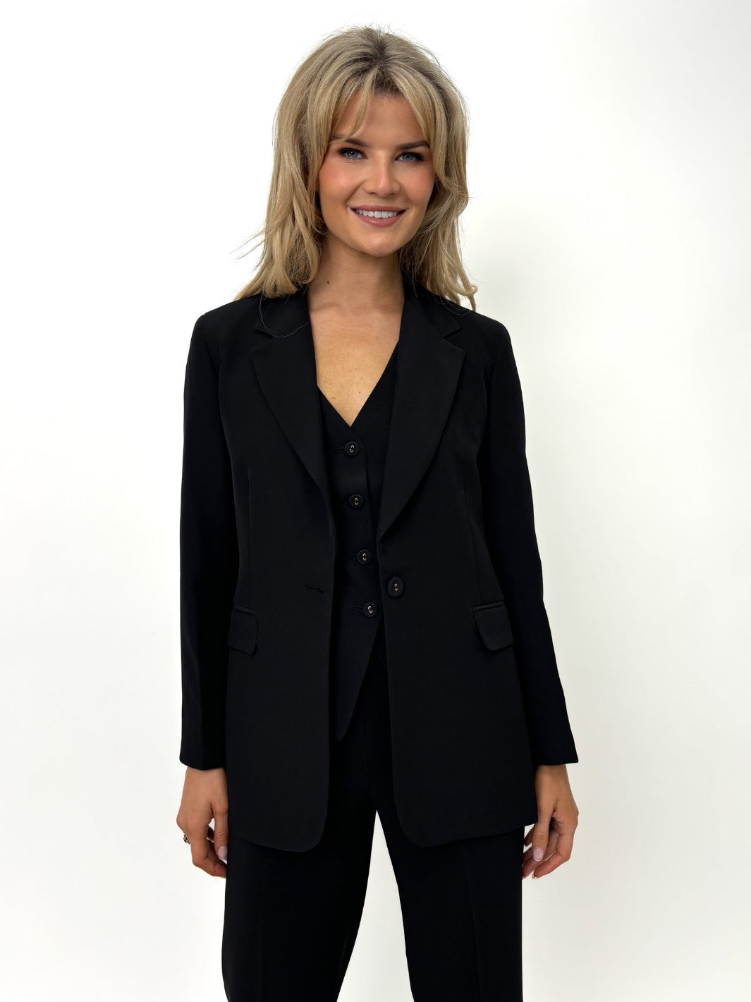 Kate & Pippa Sassari Blazer In Black-Nicola Ross