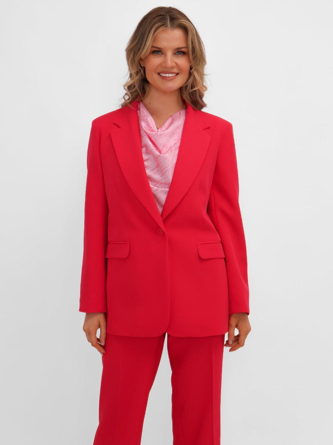 Kate & Pippa Sassari Blazer In Coral-Nicola Ross