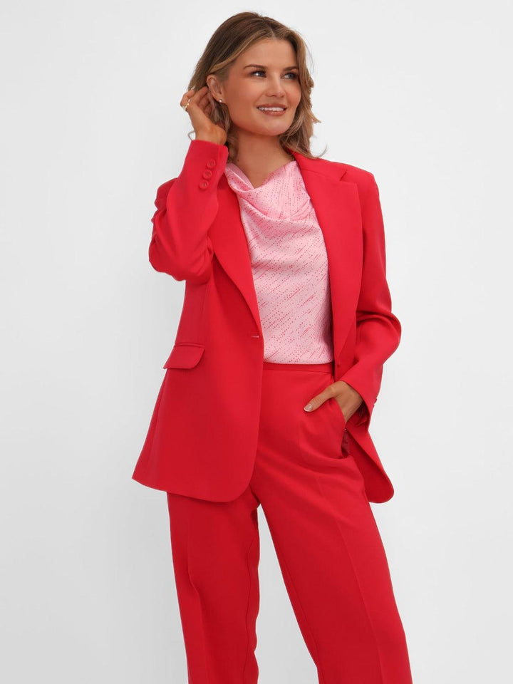 Kate & Pippa Sassari Blazer In Coral-Nicola Ross