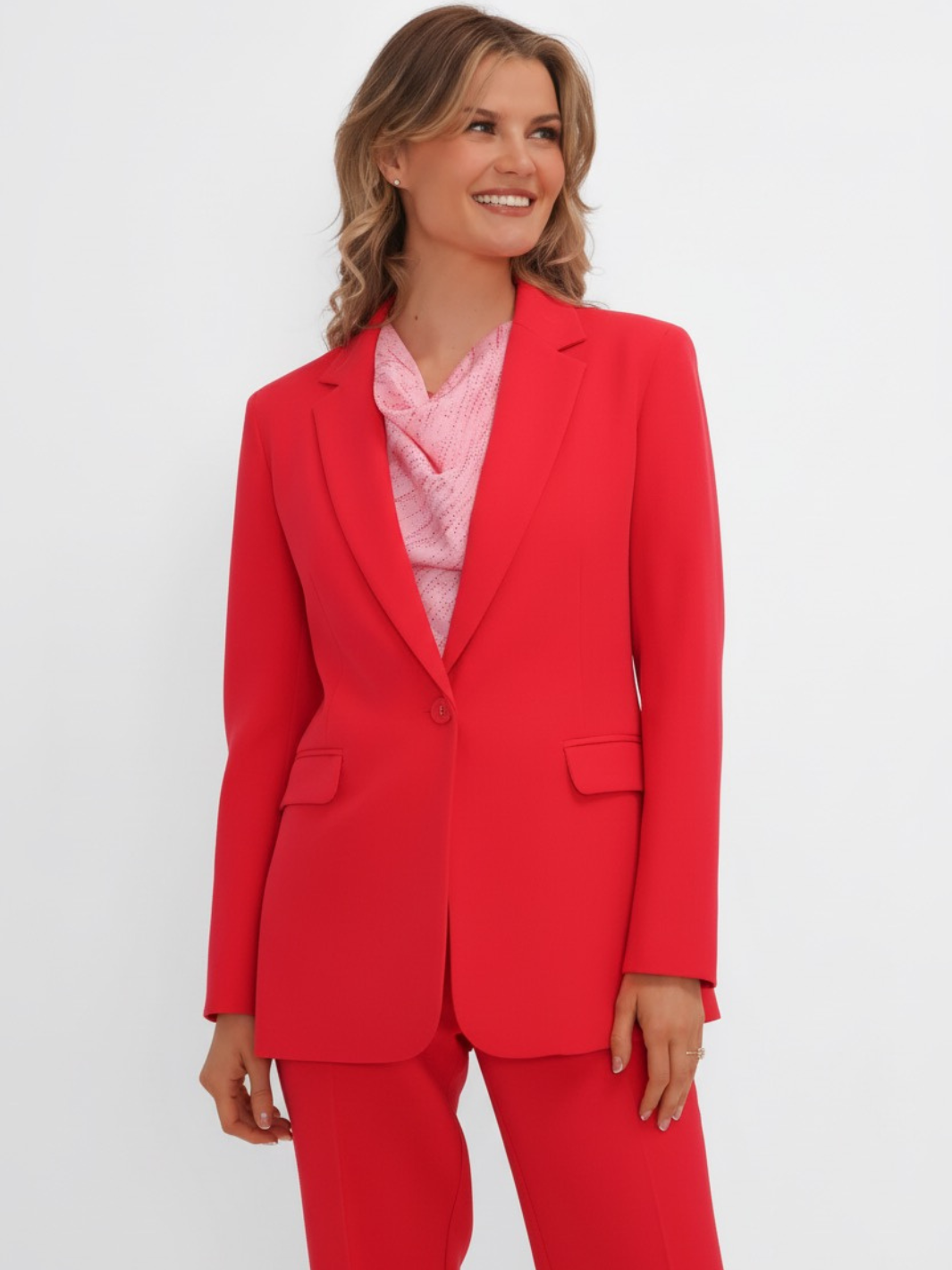 Kate & Pippa Sassari Blazer In Coral-Nicola Ross