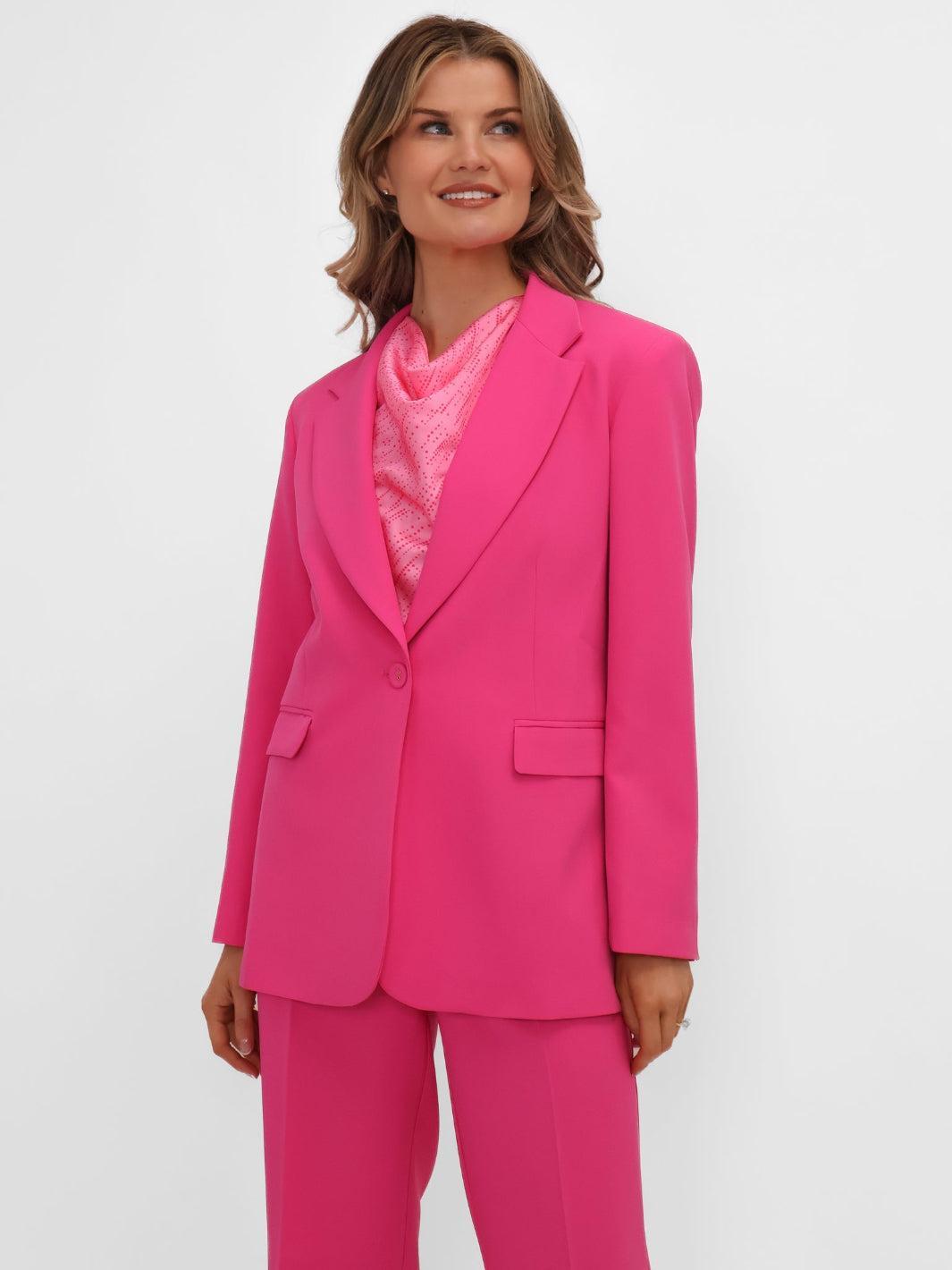 Kate & Pippa Sassari Blazer In Fuchsia Pink-Nicola Ross