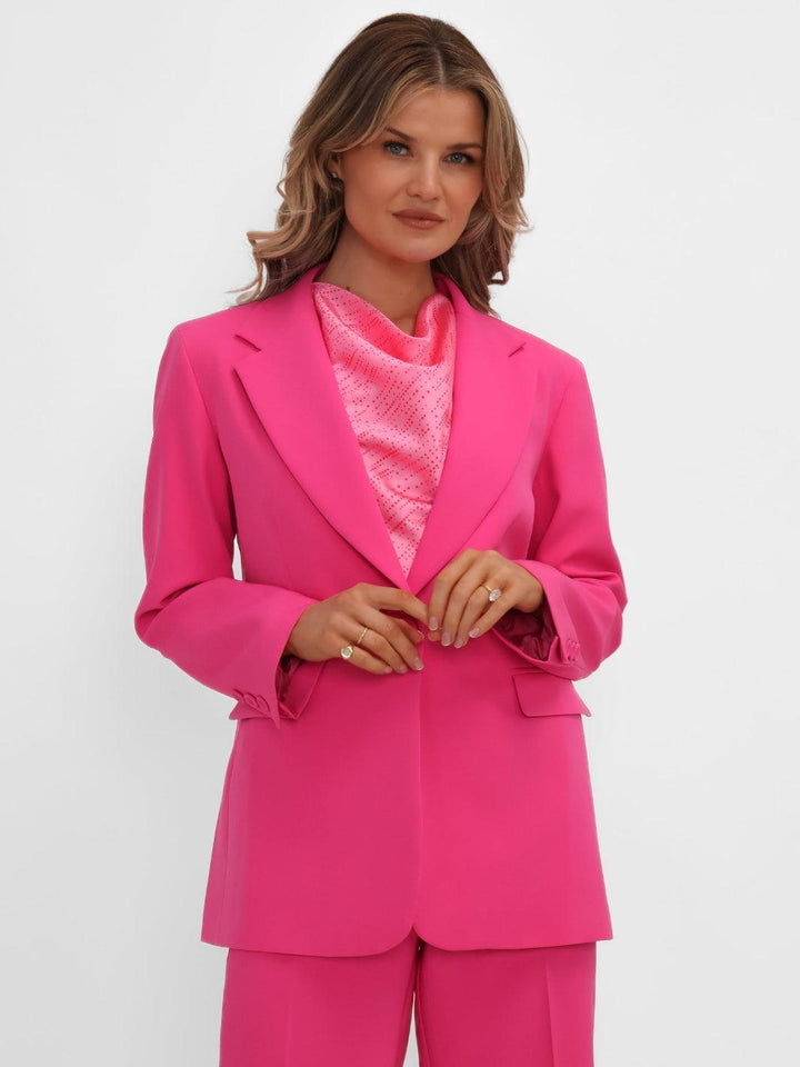 Kate & Pippa Sassari Blazer In Fuchsia Pink-Nicola Ross