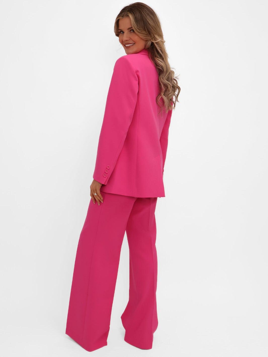 Kate & Pippa Sassari Blazer In Fuchsia Pink-Nicola Ross