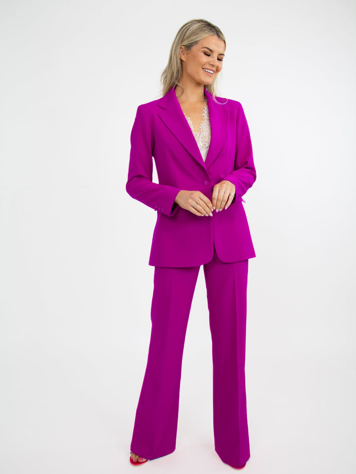 Kate & Pippa Sassari Blazer In Magenta-Nicola Ross