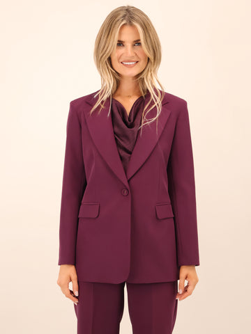 Kate & Pippa Sassari Blazer In Mulberry-Nicola Ross