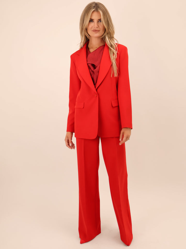 Kate & Pippa Sassari Blazer In Red-Nicola Ross