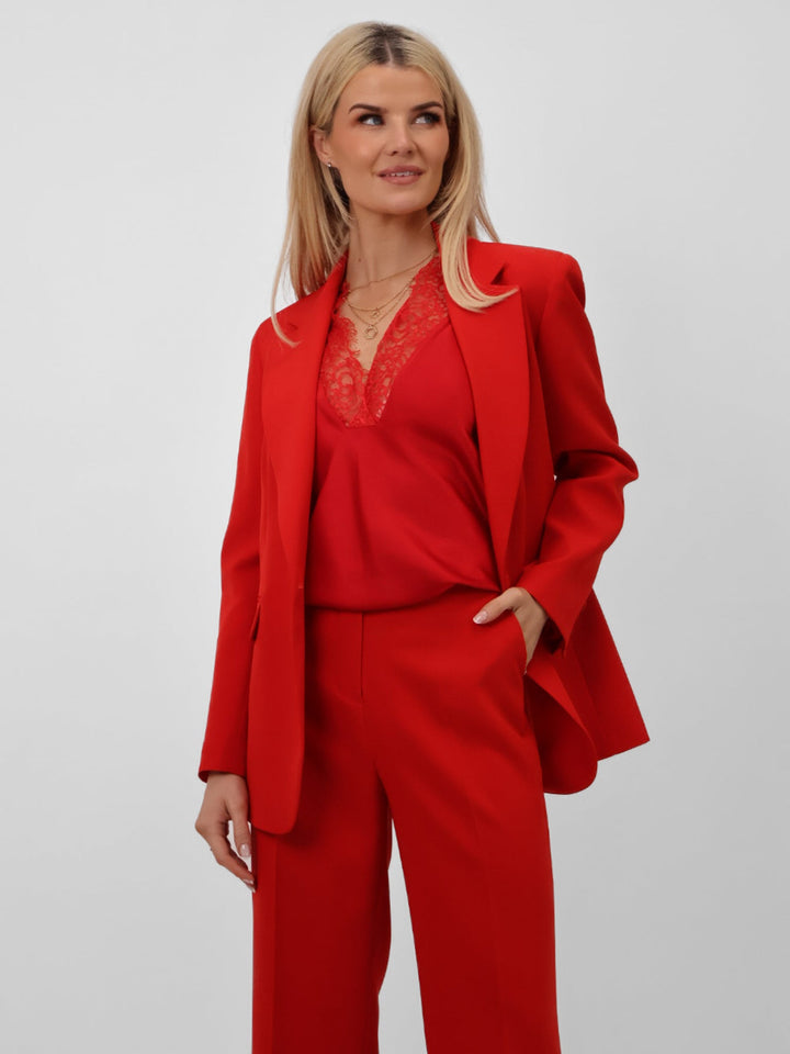 Kate & Pippa Sassari Blazer In Red-Nicola Ross