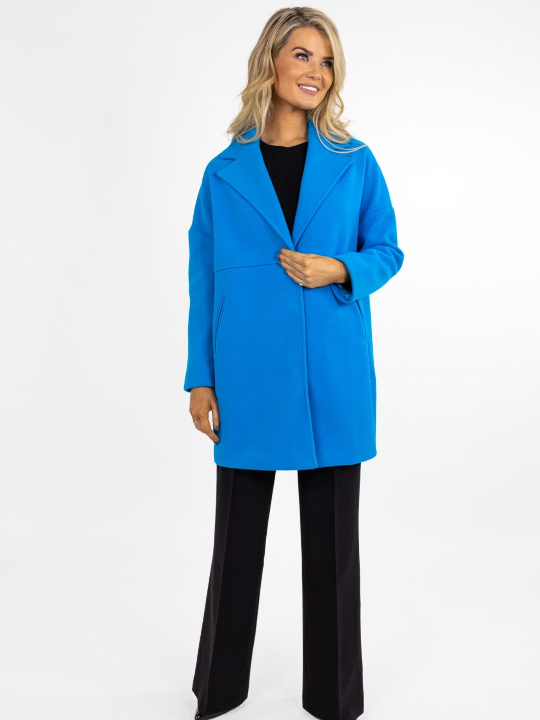 Kate Pippa Savona Coat In Tiffany blue - Main Image