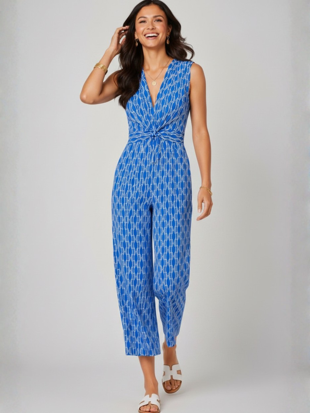 Kate & Pippa Servino Culotte Jumpsuit In Blue-Occasion Wear-Guest of the wedding-Nicola Ross