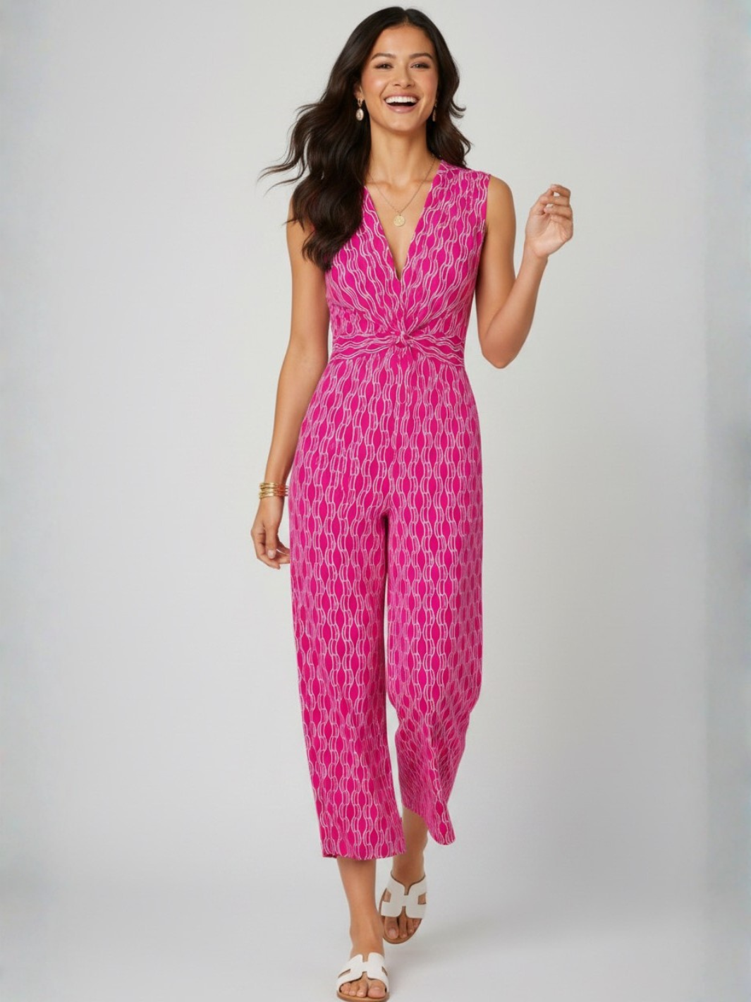 Kate & Pippa Servino Culotte Jumpsuit In Pink-Occasion Wear-Guest of the wedding-Nicola Ross