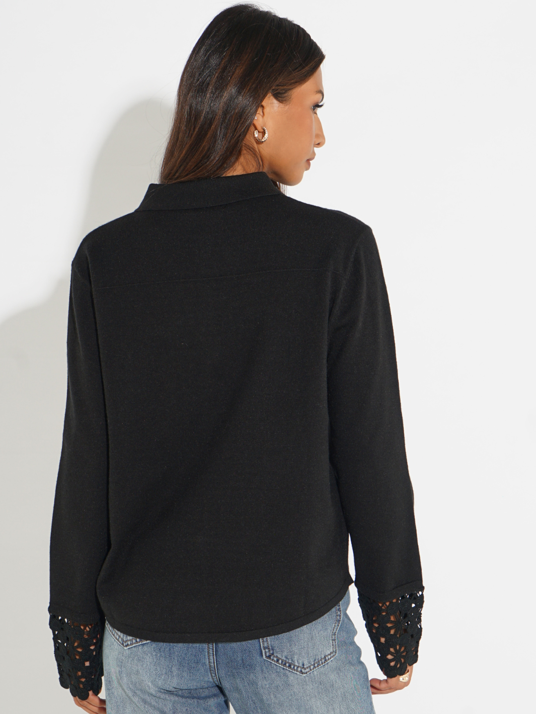 Kate & Pippa Shyloh Cardigan In Black-Nicola Ross