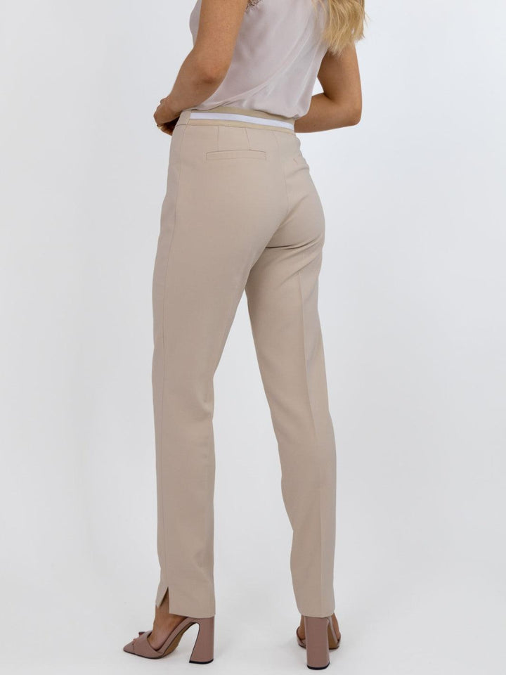Kate & Pippa Sorrento Trousers In Beige Sand-Nicola Ross