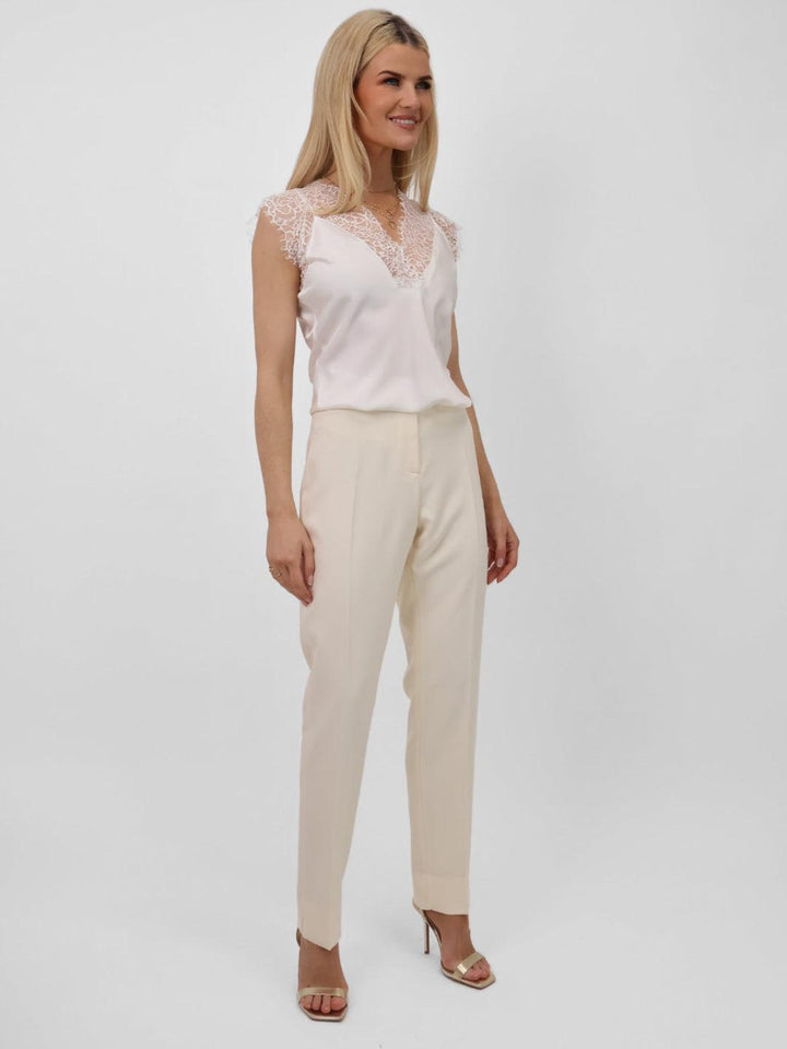 Kate & Pippa Sorrento Trousers In Cream-Nicola Ross
