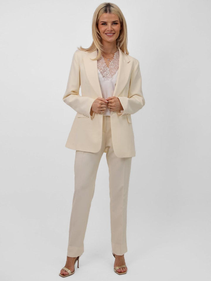 Kate & Pippa Sorrento Trousers In Cream-Nicola Ross