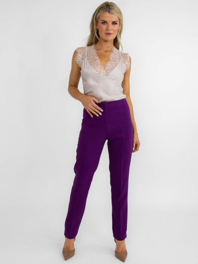 Kate & Pippa Sorrento Trousers In Purple-Nicola Ross