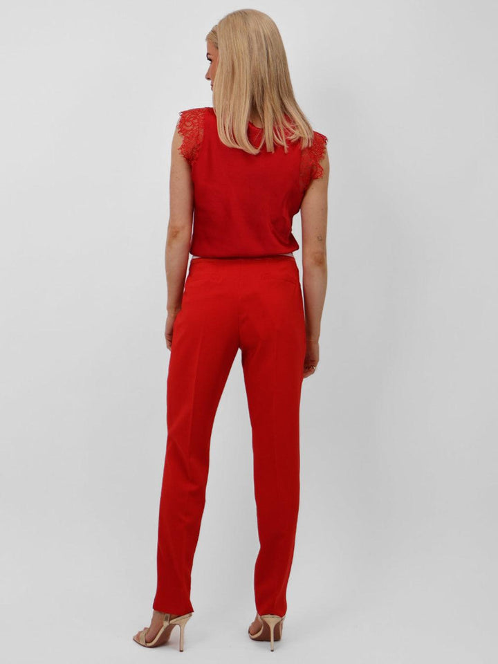 Kate & Pippa Sorrento Trousers In Red-Nicola Ross
