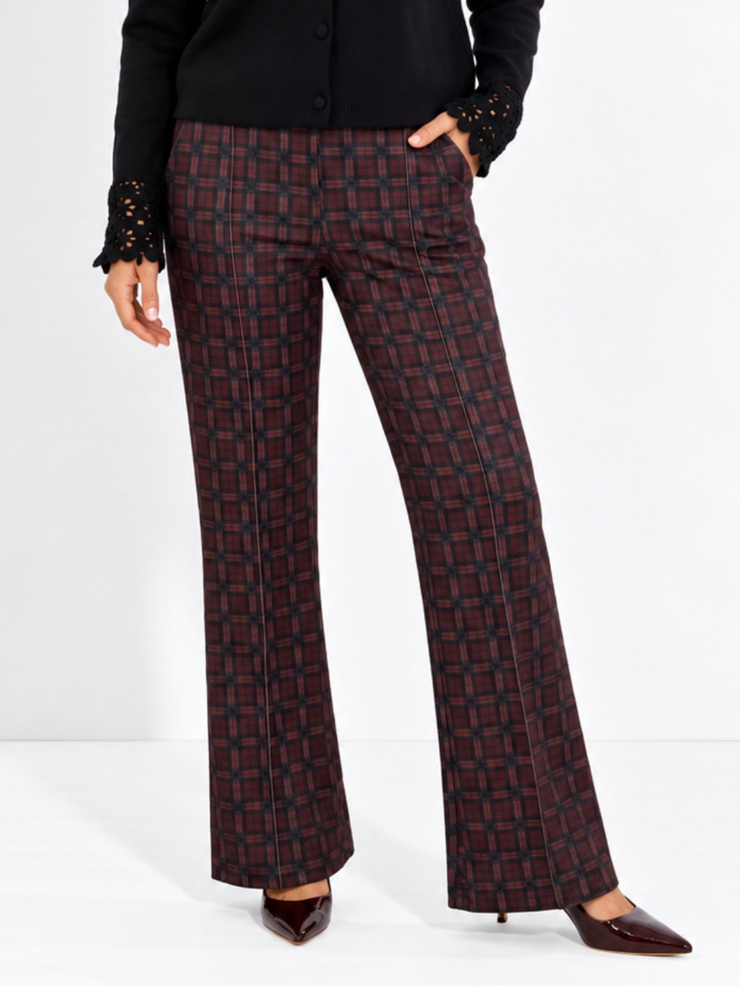 Kate & Pippa Spiro Trousers in Brown-Nicola Ross
