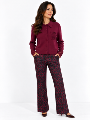 Kate & Pippa Spiro Trousers in Mulberry-Nicola Ross