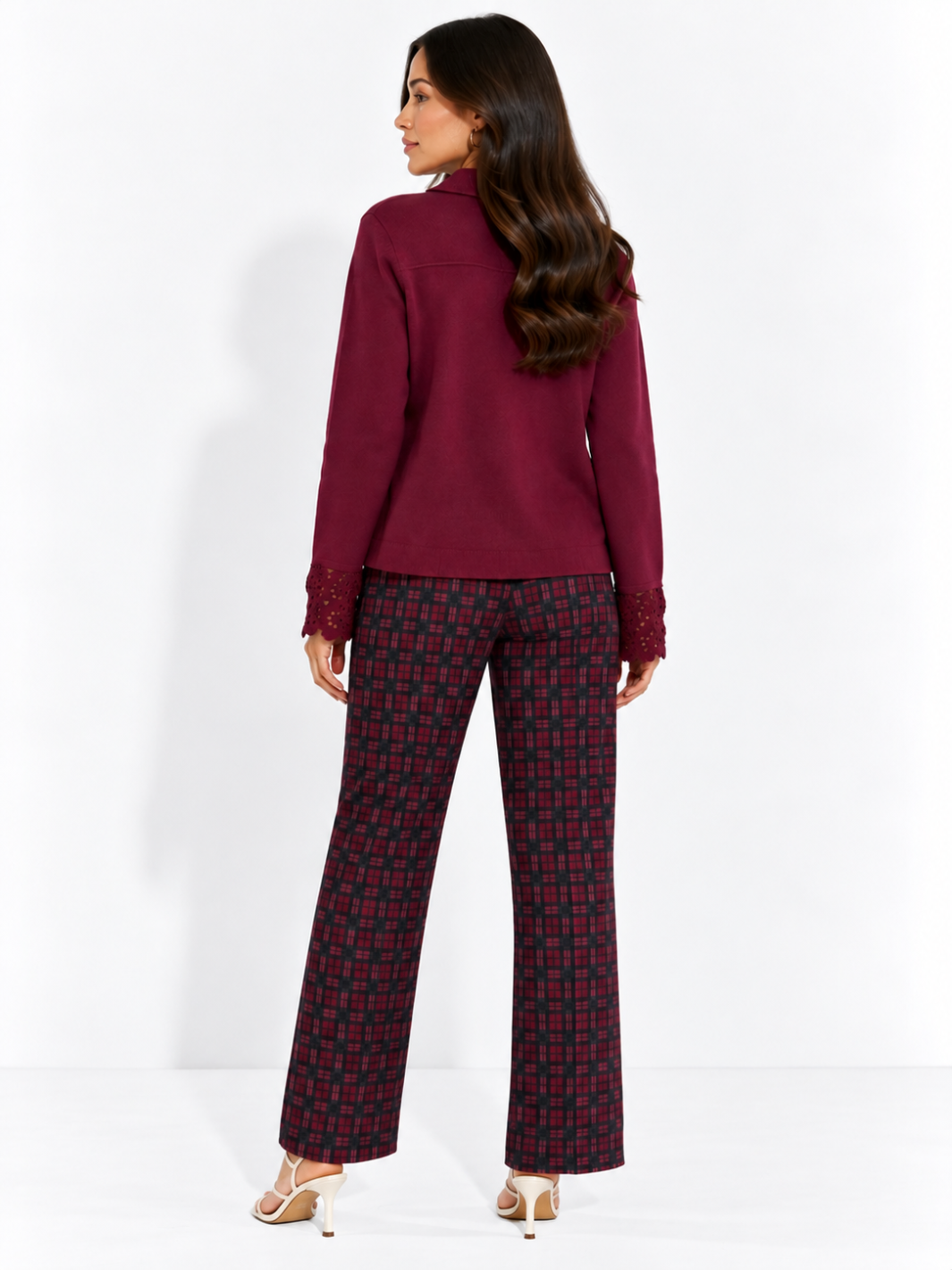 Kate & Pippa Spiro Trousers in Mulberry-Nicola Ross