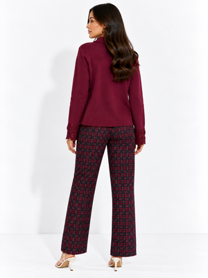 Kate & Pippa Spiro Trousers in Mulberry-Nicola Ross
