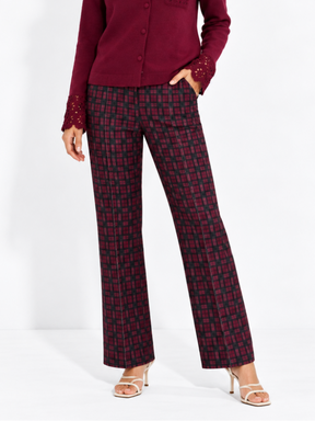 Kate & Pippa Spiro Trousers in Mulberry-Nicola Ross