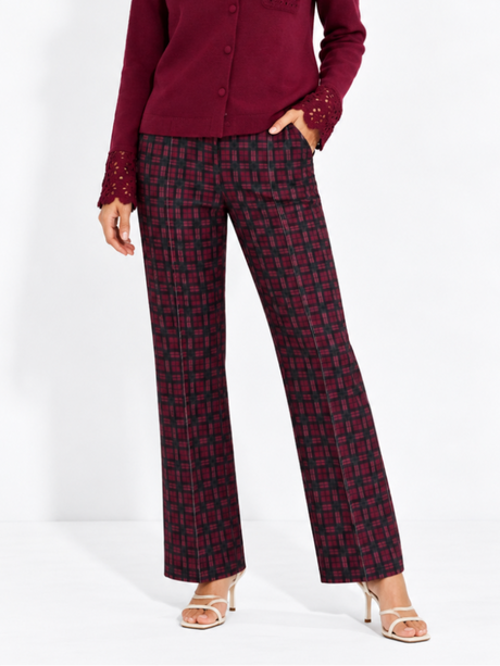 Kate & Pippa Spiro Trousers in Mulberry-Nicola Ross