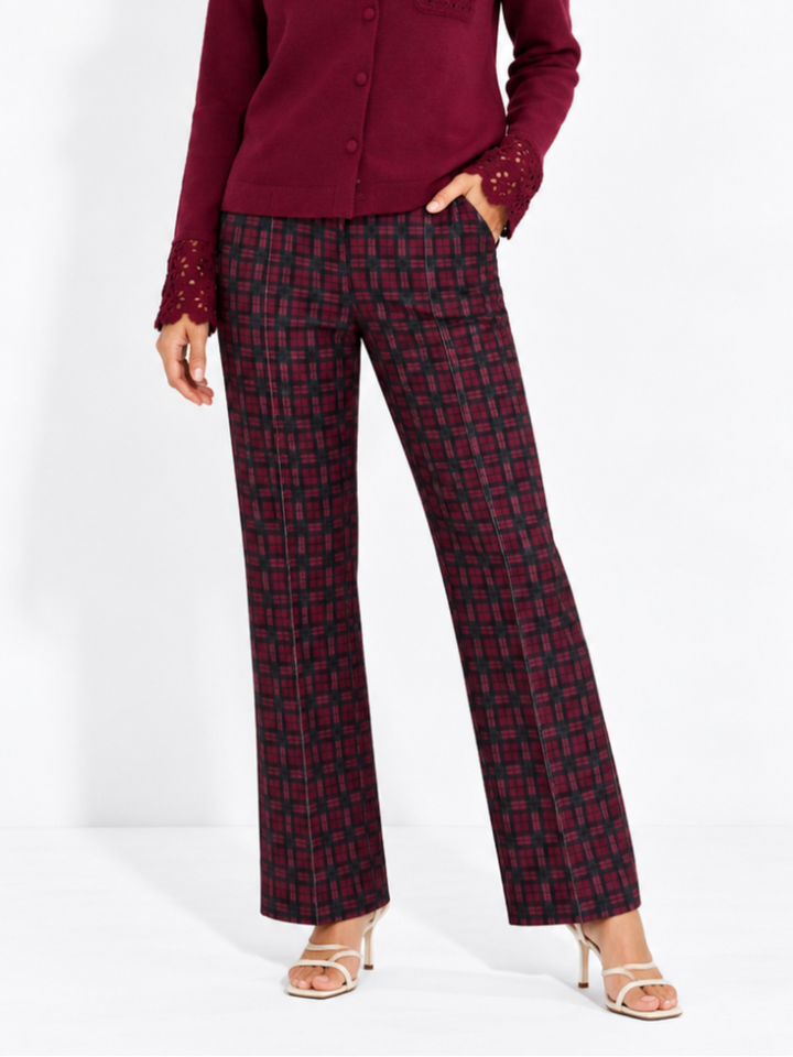 Kate & Pippa Spiro Trousers in Mulberry-Nicola Ross