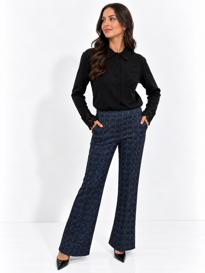 Kate & Pippa Spiro Trousers in Navy-Nicola Ross